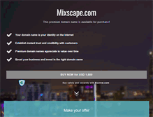 Tablet Screenshot of mixscape.com